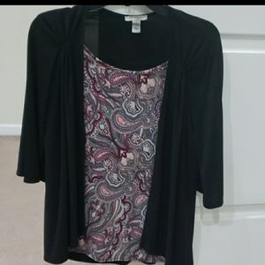 Mercer Street Studio Women's Top 3/4 sleeves small